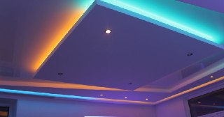 Натяжной потолок с подсветкой Тихорецк, цена от 2103 руб.